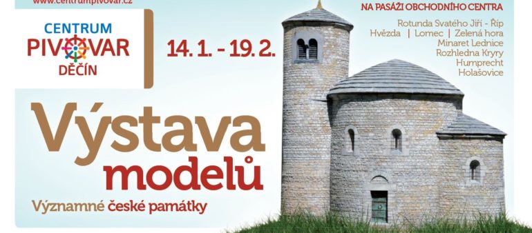 Výstava modelů z parku Boheminium v Děčíně